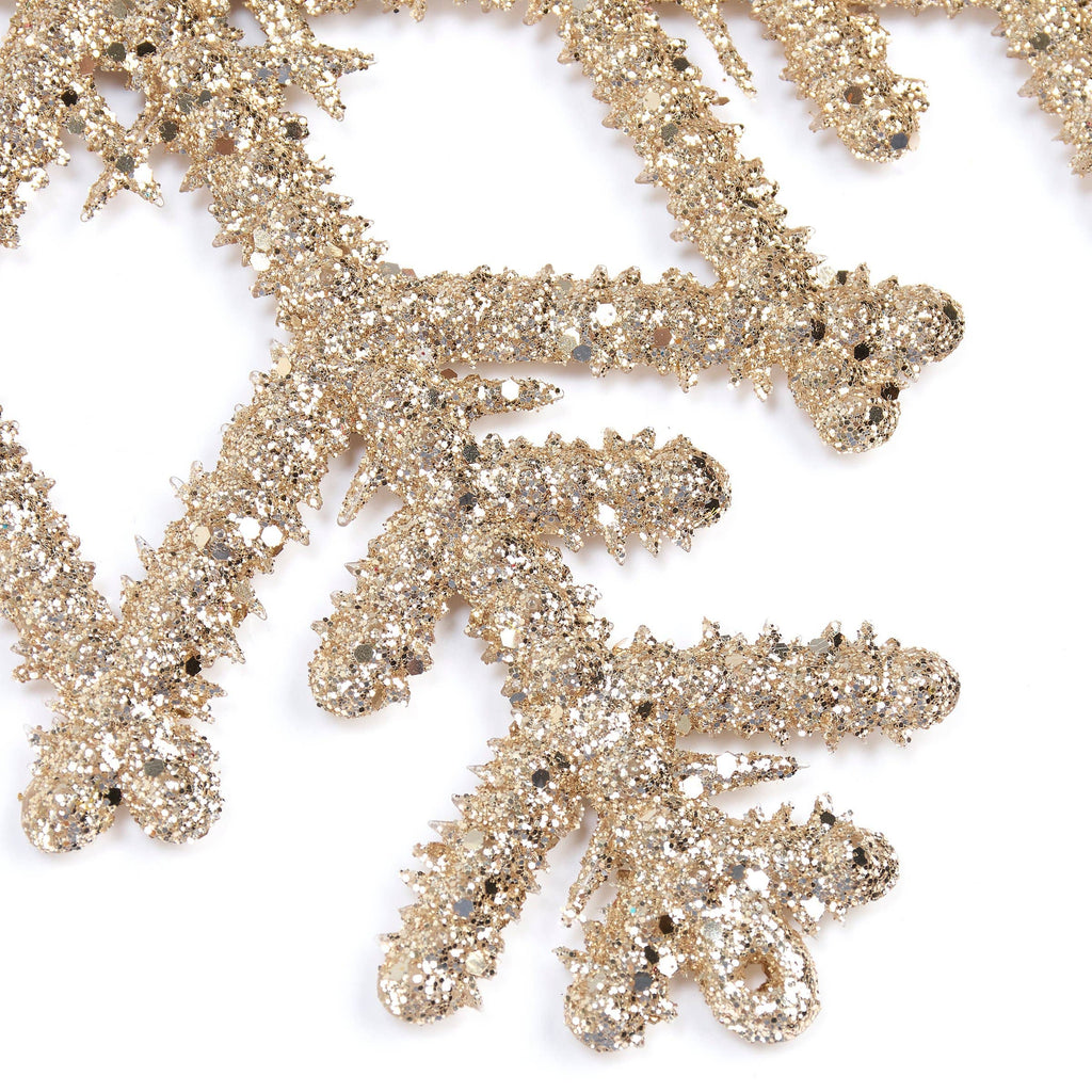GLITTER SNOWFLAKE ORNAMENT - The Crowded Table Co. - 
