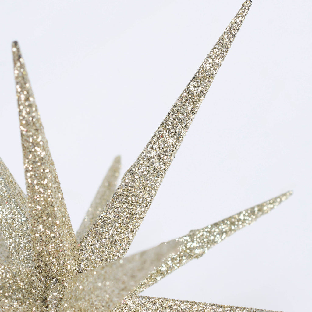 GRAND CHAMPAGNE STARBURST ORNAMENT 6” - The Crowded Table Co. - 
