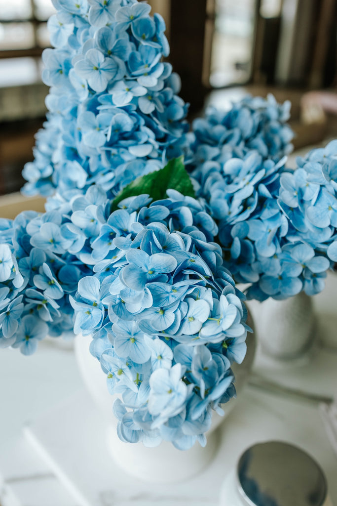 REAL TOUCH PAGODA HYDRANGEA - BLUE - The Crowded Table Co. - 