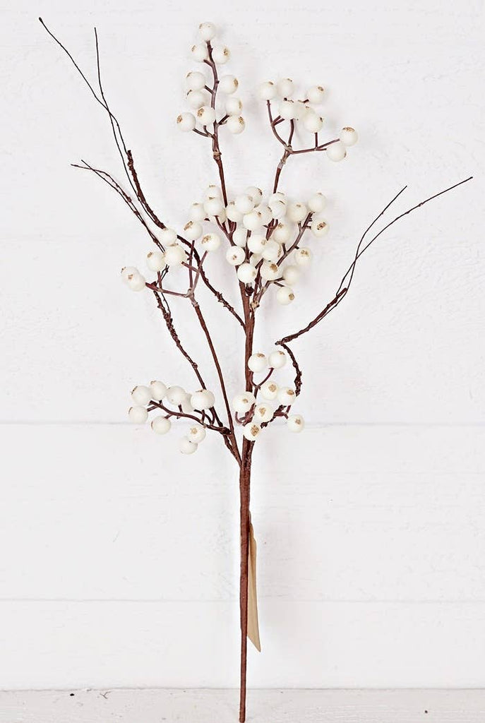 WHITE SNOW BERRY BRANCH - The Crowded Table Co. - 