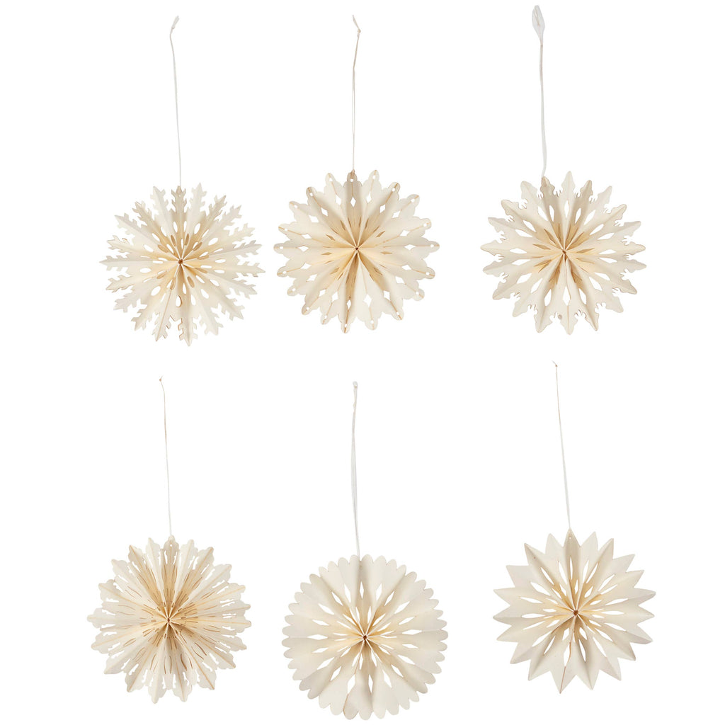 SNOWFLAKE ORNAMENT SET OF 12 - The Crowded Table Co. - 