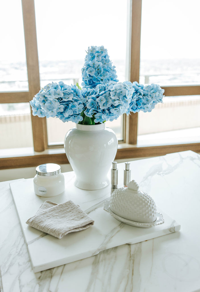 REAL TOUCH PAGODA HYDRANGEA - BLUE - The Crowded Table Co. - 