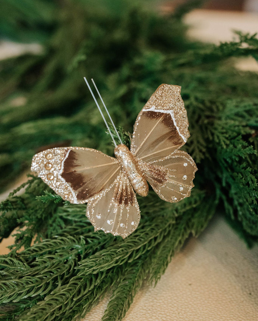 BUTTERFLY CLIP ON ORNAMENT - The Crowded Table Co. - 